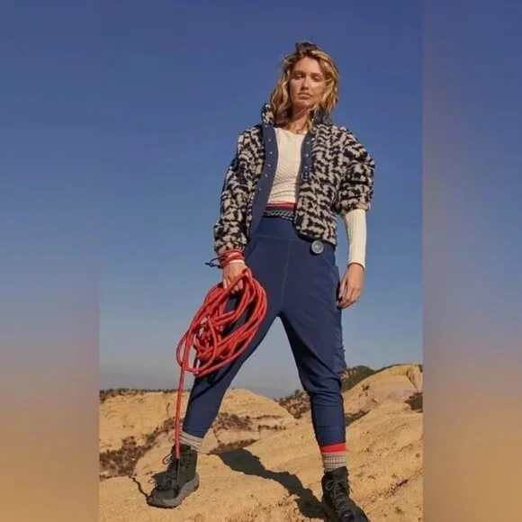 ✨HP✨Free People Movement Hit The Slopes Printed Fleece Jacket NWT - Picture 4 of 9